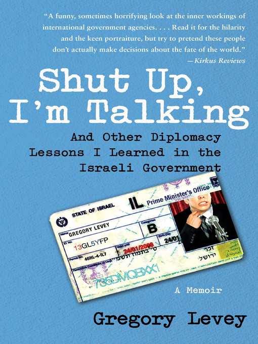 Title details for Shut Up, I'm Talking by Gregory Levey - Wait list